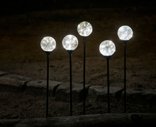 Glasskuler på spyd 50 LED 5-pk.